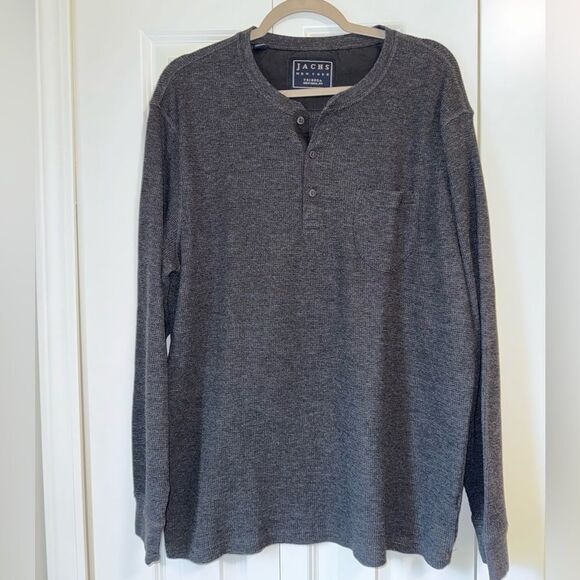 JACHS MENS LONG SLEEVE GRAY SHIRT Size XL - Picture 1 of 6